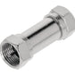 Valueline Antenna Adapter F-Male to F-Male Silver
