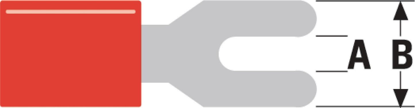 Valueline 100x Connector Fast On 3.7mm Female PVC Red ST-011