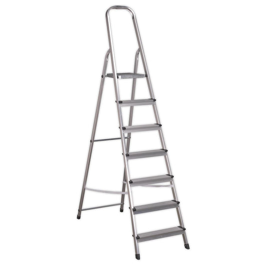 Sealey Aluminium Step Ladder 7-Tread EN 131 ASL7