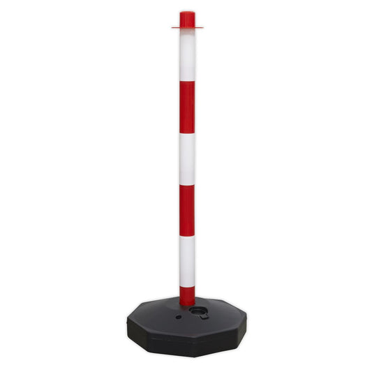 Sealey Red/White Post with Base RWPB01