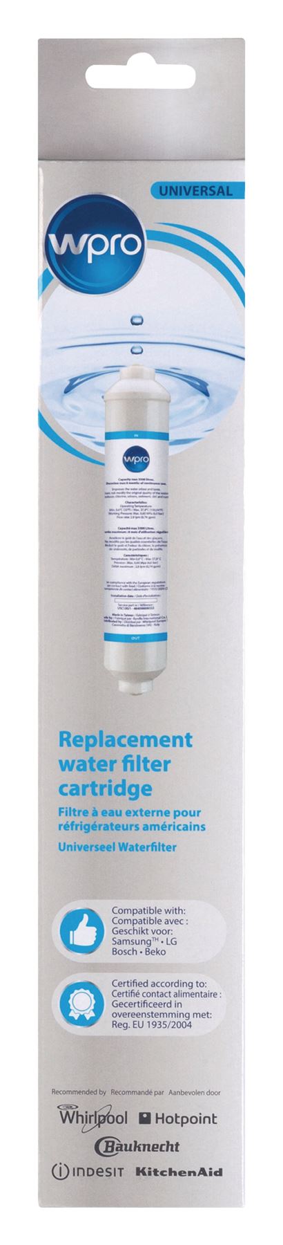 WPRO Refrigerator Water Filter Universal 484000008553