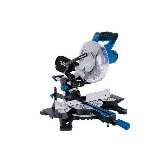 Draper Sliding Compound Mitre Saw with Laser Cutting Guide, 210mm, 1500W