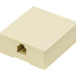 Valueline Telecom wall box RJ11 female ivory