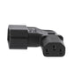Valueline Power Plug Female to Male Polyvinylchloride (PVC) Black VLEP11904B