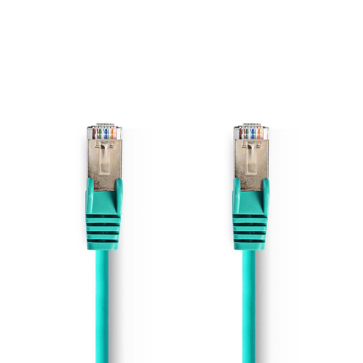 Nedis Cat 5e SF/UTP Network Cable RJ45 Male to RJ45 Male 3m Green CCGP85121GN30