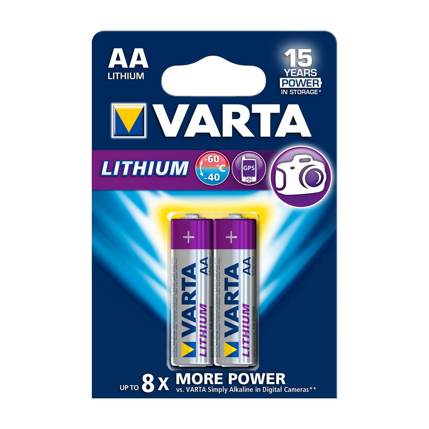 Varta Lithium Battery AA 2-Blister Card VARTA-6106/2B