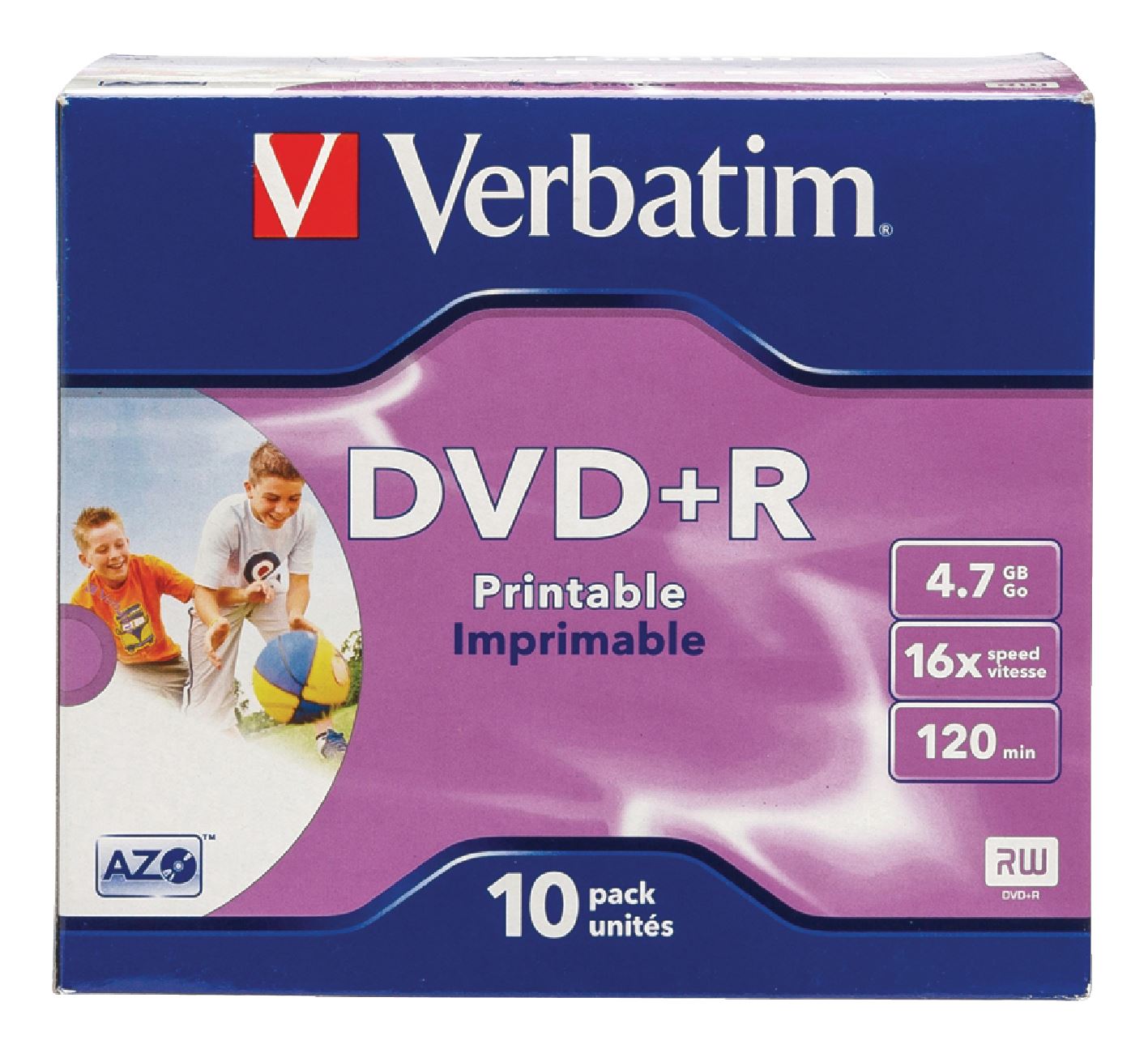 Verbatim DVD+R Wide Inkjet Printable ID Brand