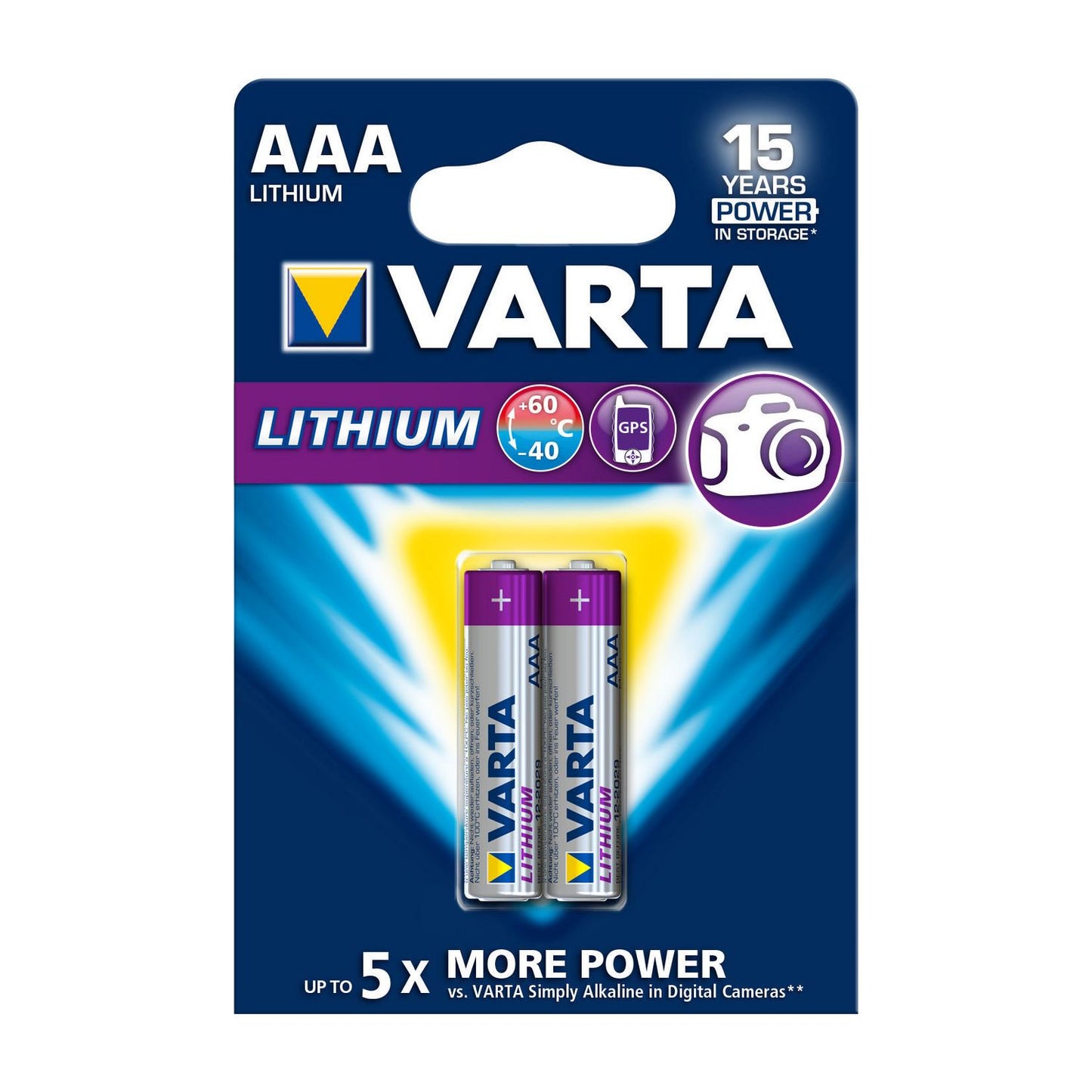 Varta Lithium Battery AAA 2-Blister Card VARTA-6103/2B batteries