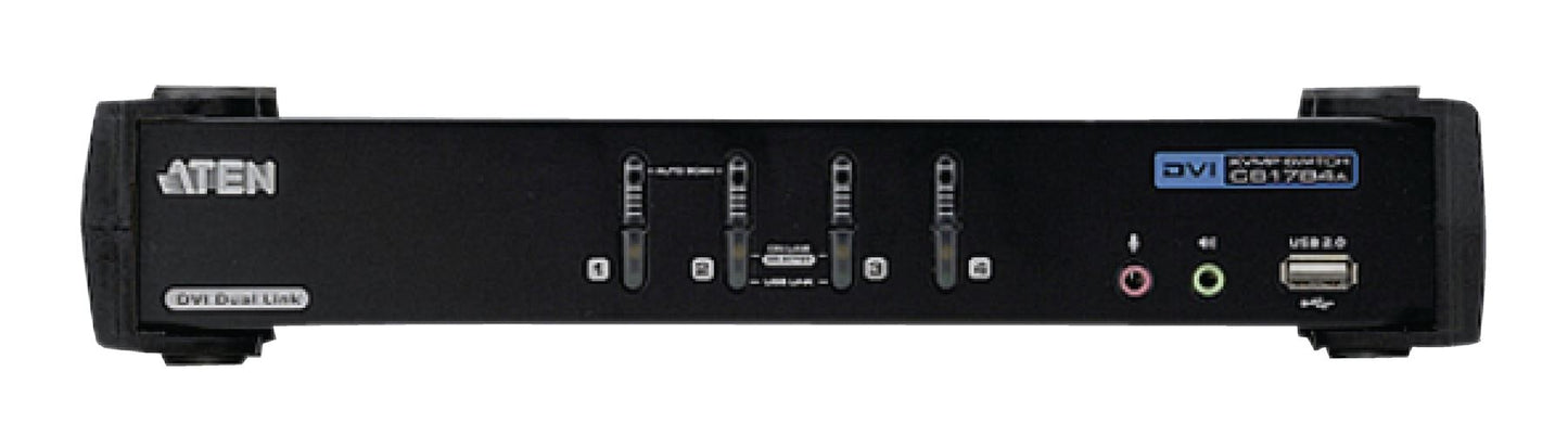 Aten 4-Port KVM Switch Black CS1784A-AT-G