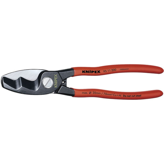 Knipex Knipex 95 11 200 200mm Copper or Aluminium Only Cable Shear - 37065