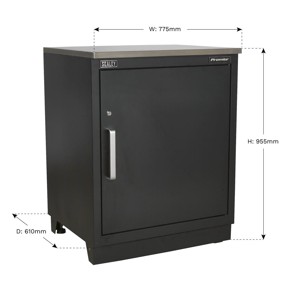 Sealey Modular Floor Cabinet 1 Door 775mm Heavy-Duty APMS01