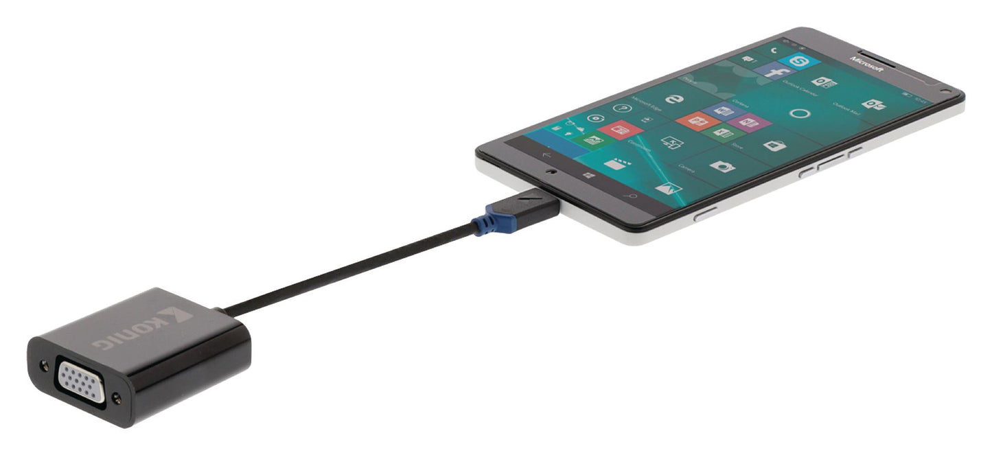 Konig USB 3.1 Adapter USB-C Male to VGA Female