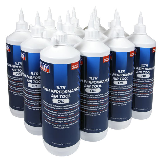 Sealey Air Tool Oil 1L Pack of 12 ATO/1000