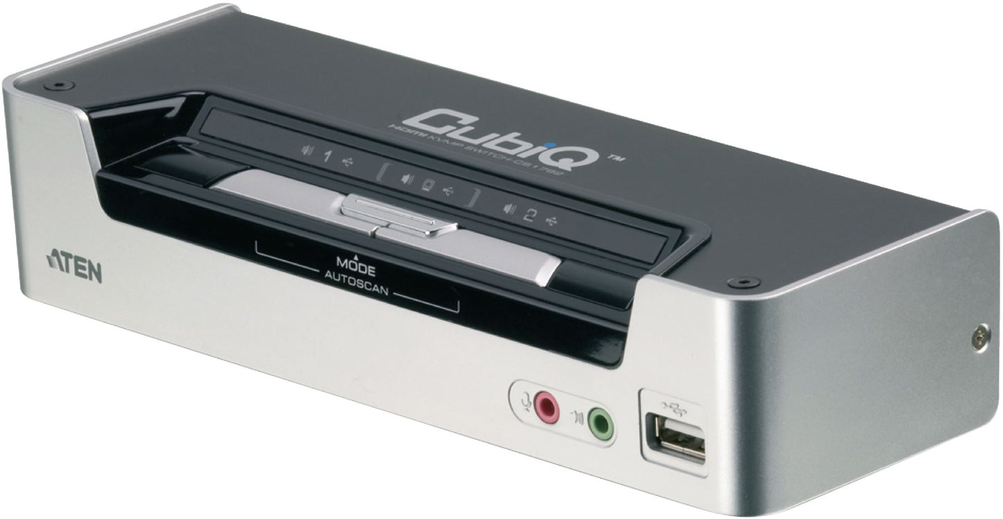 Aten 2-Port KVM Switch Silver CS1792-AT-G