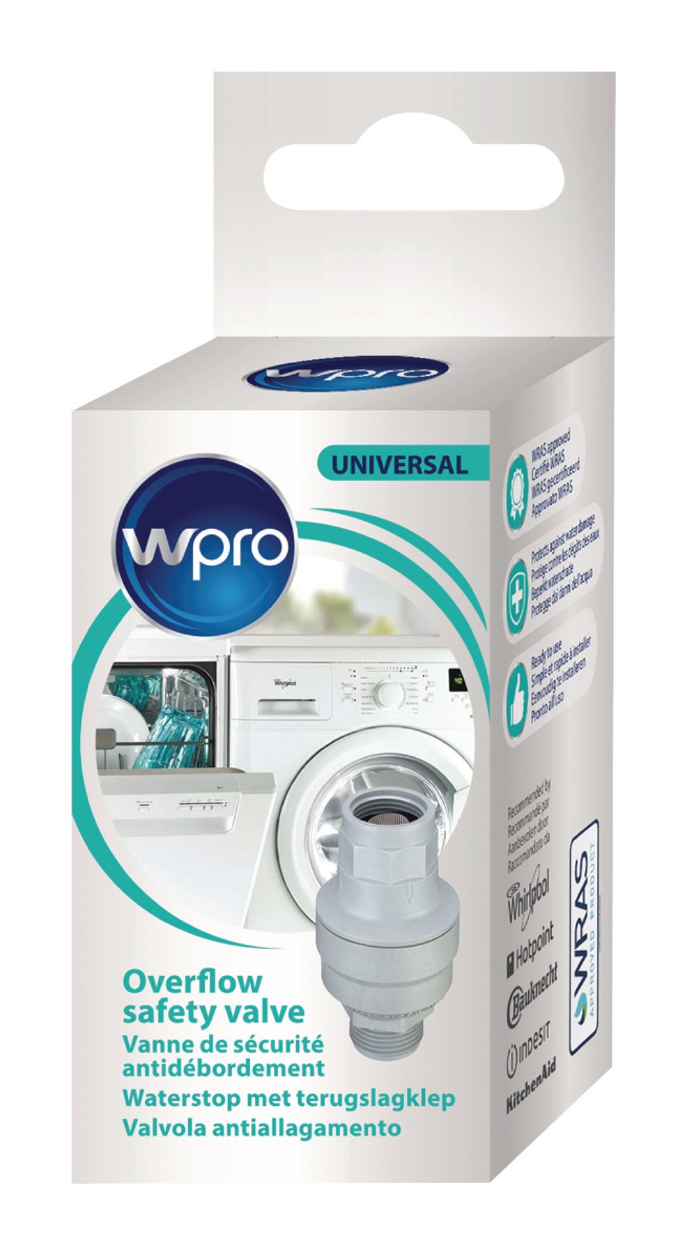 WPRO Mechanic Aqua Stop Grey (Closes the water supply mechanically in case of leakage)