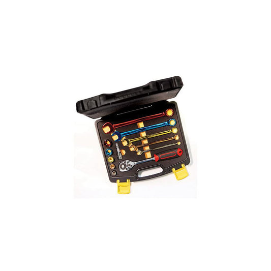 CK Tools coloured 3/8" sure drive socket & spanner set T4659