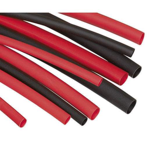 Sealey Heat Shrink Tubing Assortment 180pc 50 & 100mm Black & Red HST501BR