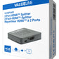 Valueline 2-port HDMI splitter HDMI input to 2x HDMI output black