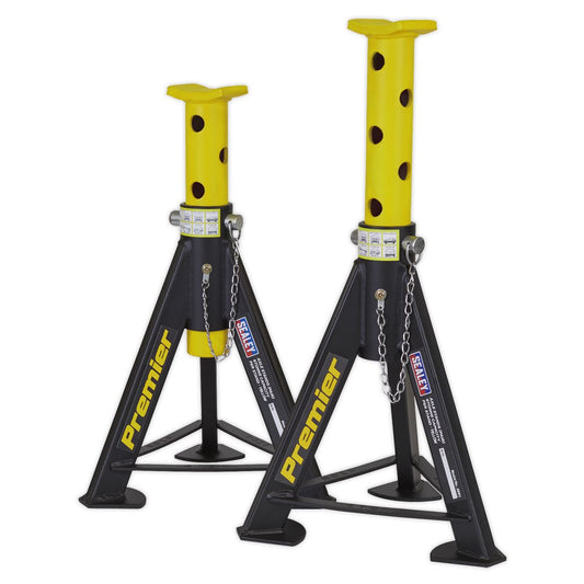 Sealey Axle Stands (Pair) 6 tonne Capacity per Stand - Yellow AS6Y