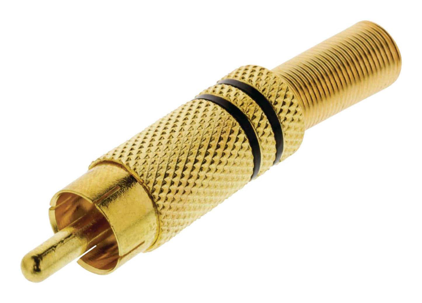 Valueline Connector RCA Male Metal Gold