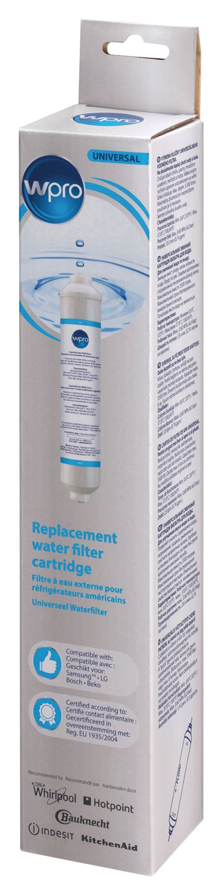WPRO Refrigerator Water Filter Universal 484000008553