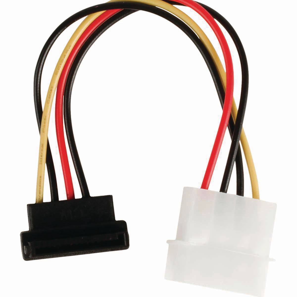 Nedis Internal Power Cable Molex Male to SATA 7-pin Female 90° Angled 0.15m Various