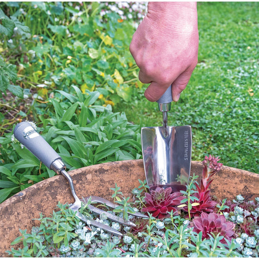 Draper Stainless Steel Weeding Fork and Trowel Gift Set Gardening Hand Tools