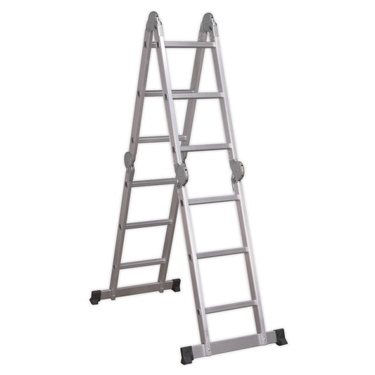 Sealey Aluminium Folding Platform Ladder 4-Way EN 131 AFPL1