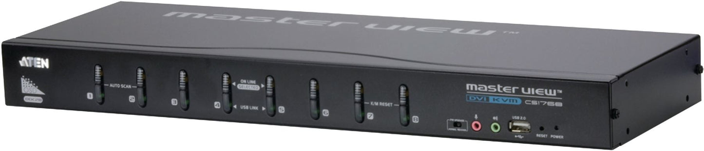Aten 8-Port KVM Switch Black CS1768-AT-G