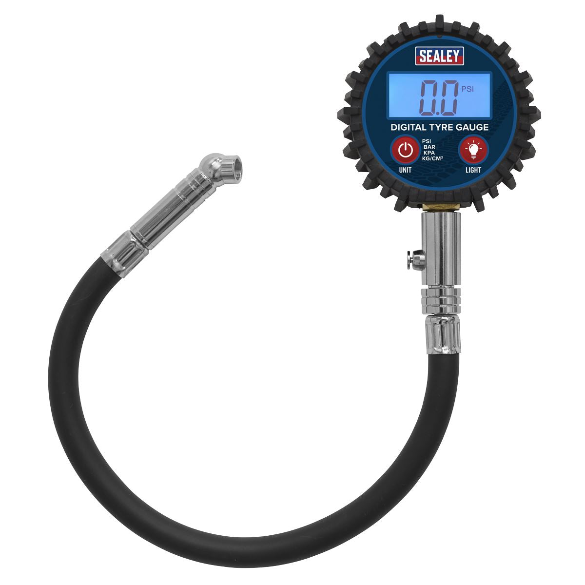 Sealey Digital Tyre Pressure Gauge with Push-On Connector TST002