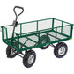 Heavy Duty Steel Mesh Gardeners Cart Garden Wheelbarrow 200 kg Capacity Trolley - 85634