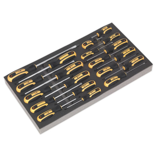 Sealey Tool Tray with Screwdriver Set 20pc S01127