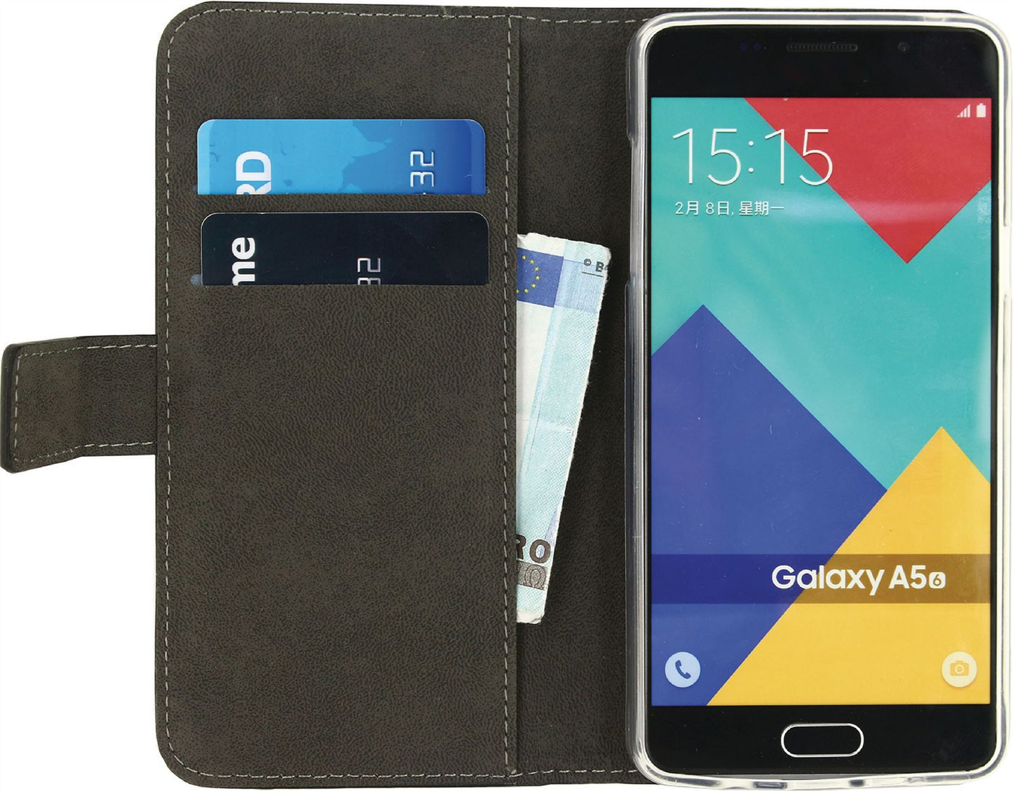 Mobilize Smartphone Gelly Wallet Book Case Samsung Galaxy A5 2016 Black