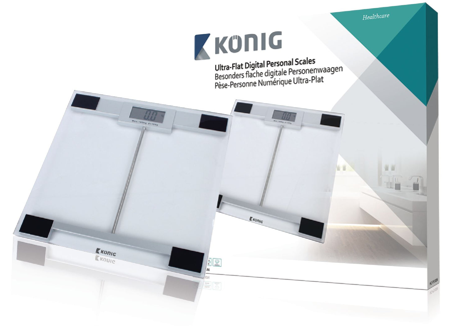 Konig Digital Weighing personal scale (High precision "strain-gauge" sensor)