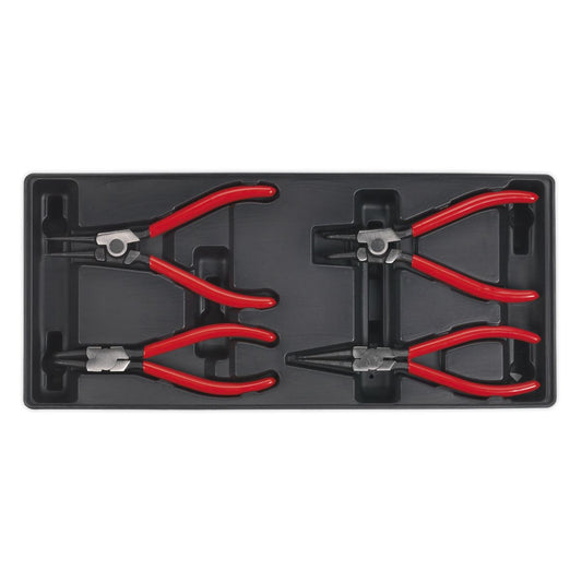 Sealey Tool Tray with Circlip Pliers Set 4pc TBT03
