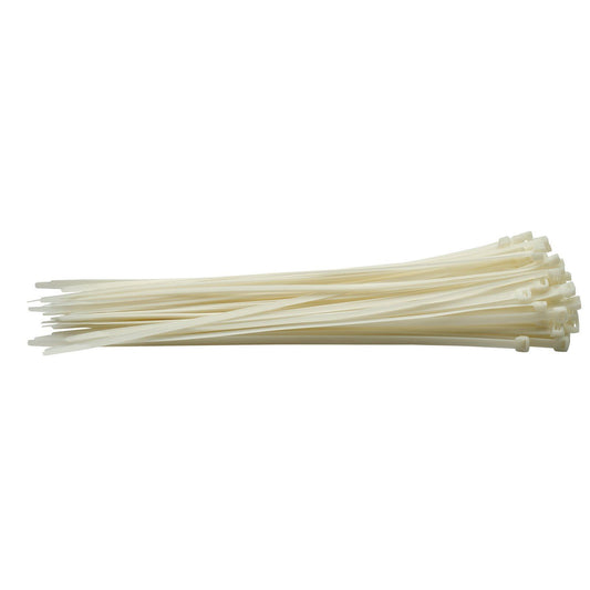 Draper Cable Ties, 7.6 x 400mm, White (Pack of 100) CT6W
