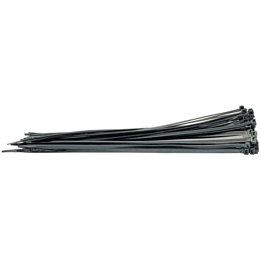 Draper Cable Ties, 8.8 x 500mm, Black (Pack of 100)