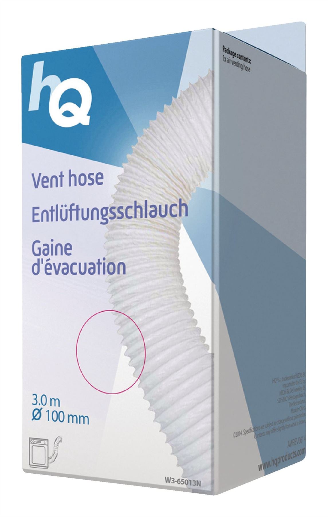 HQ Air Outlet Hose PVC 100 mm 3m
