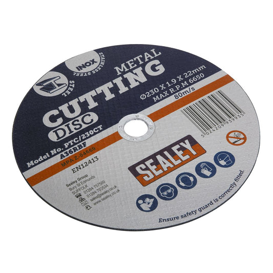 Sealey Cutting Disc 230 x 2mm 22mm Bore PTC/230CT