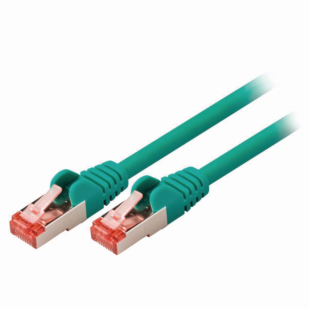 Nedis Cat 6 S/FTP Network Cable RJ45 Male to RJ45 Male 1m Green CCGP85221GN10
