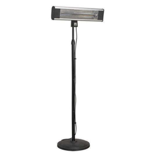 Sealey Carbon Fibre Infrared Patio Heater 1800W Telescopic Stand IFSH1809R