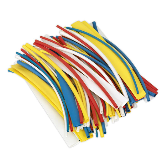 Sealey Heat Shrink Tubing Mixed Colours 200mm 100pc HST200MC
