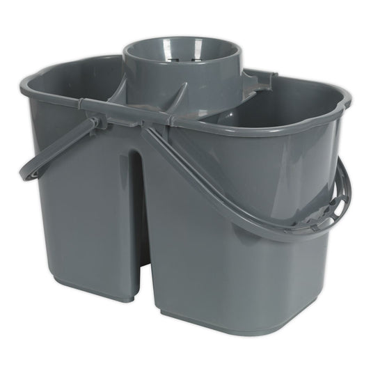 Sealey Mop Bucket 15L - 2 Compartment BM07