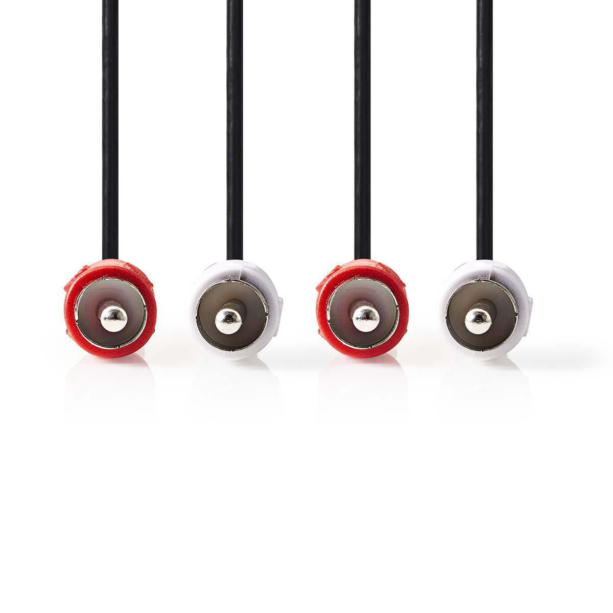 Nedis Stereo Audio Cable 2x RCA Male to 2x RCA Male 5m Black CAGP24200BK50