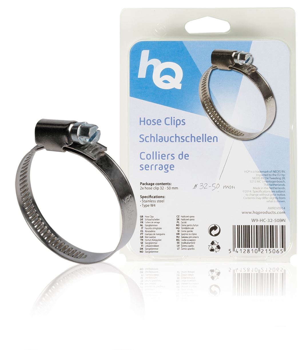 HQ Hose clips 32 to 50 mm