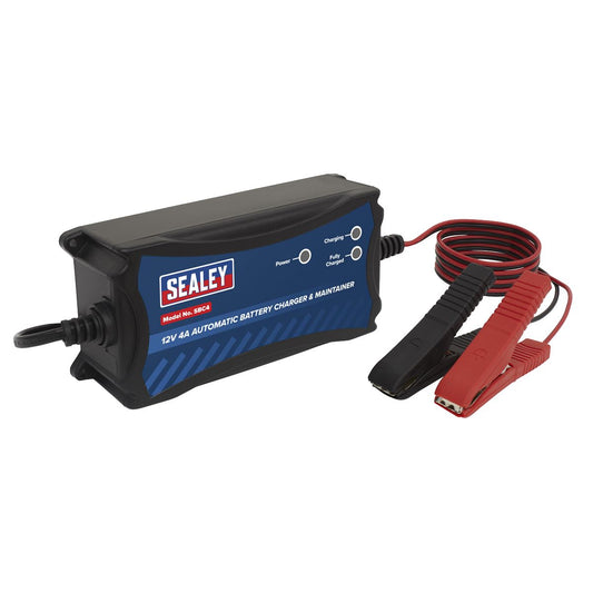 Sealey Battery Charger 12V 4A Fully Automatic SBC4