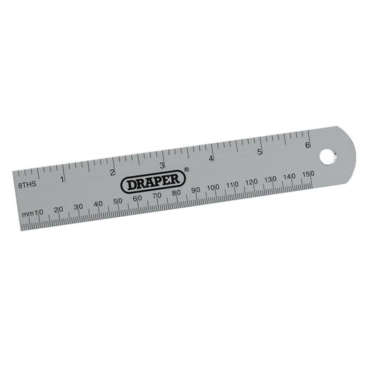Draper 1x 152mm/6"Aluminium Rule Garage Professional Standard Tool 52396