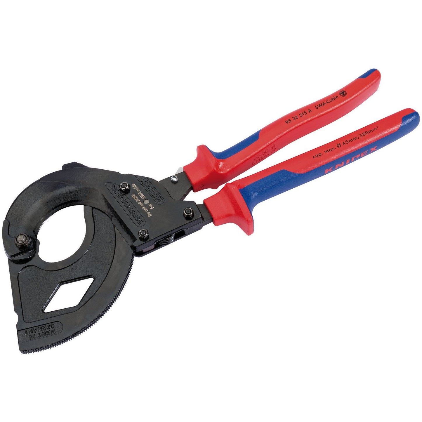 Knipex Knipex 95 32 315A 315mm Ratchet Action Cable Cutter For SWA Cable - 82575