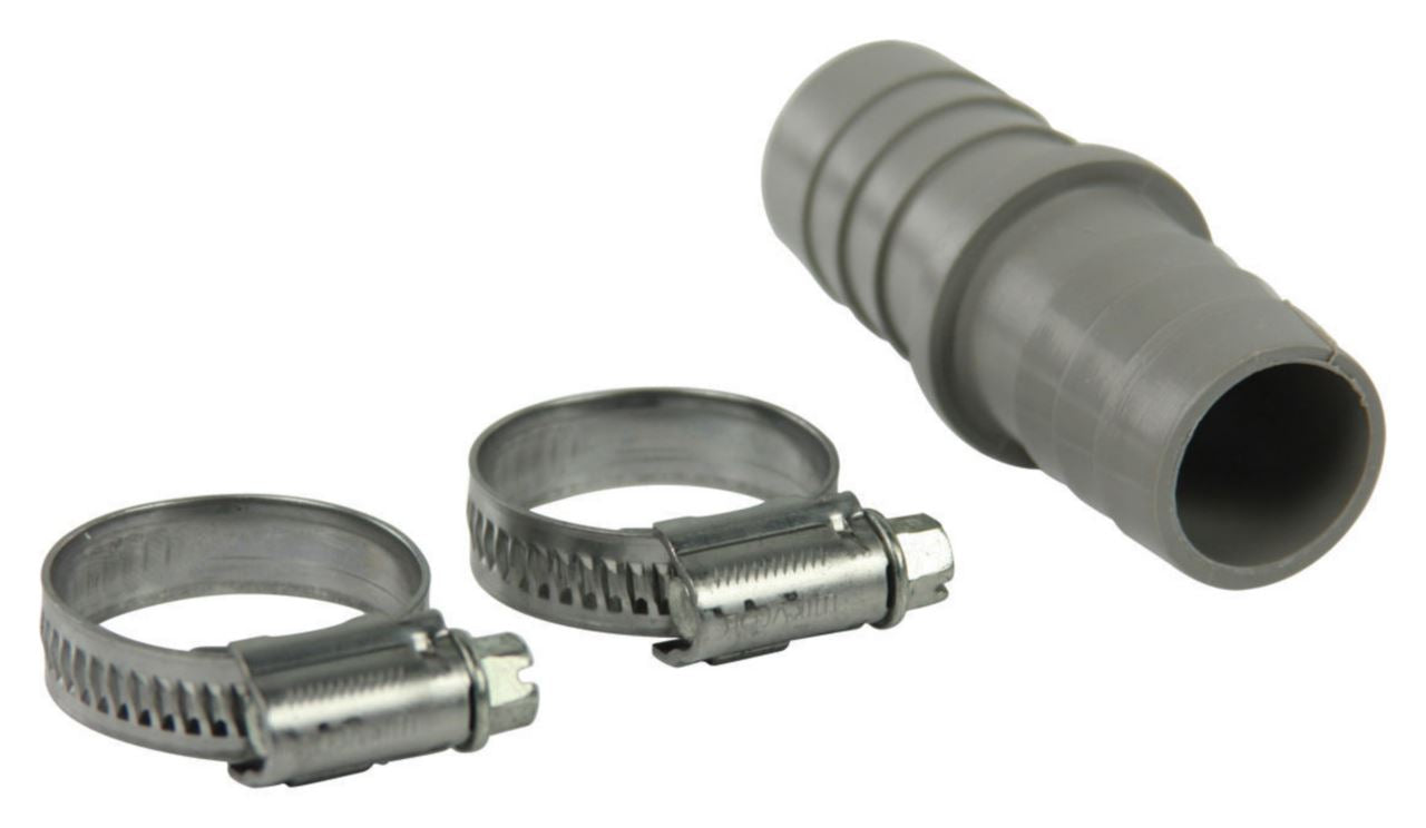 HQ Extension piece + 2 hose clips (16 to 27 mm) 22 x 22 mm