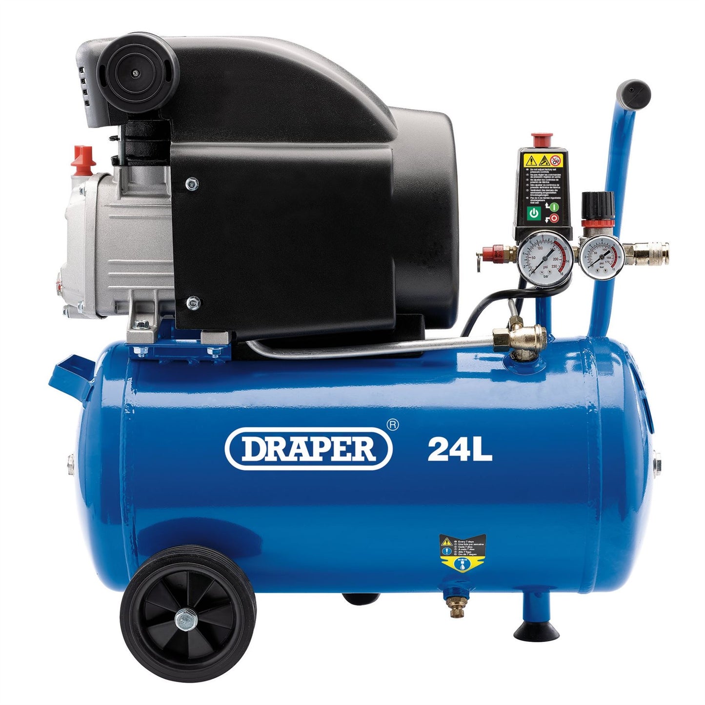 Draper Air Compressor, 24L, 1.5kW DA25/207 - 24980